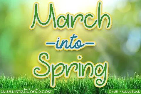 March into Spring Free font