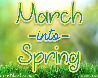 March into Spring Free font