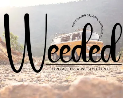 Weeded Script font