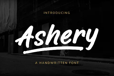 Ashery font