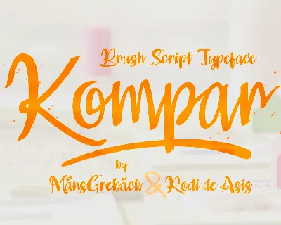 Kompar Black PERSONAL USE ONLY font