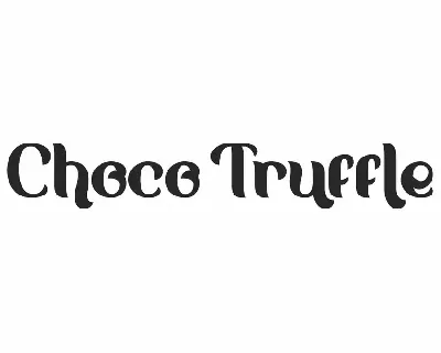 Choco Truffle font