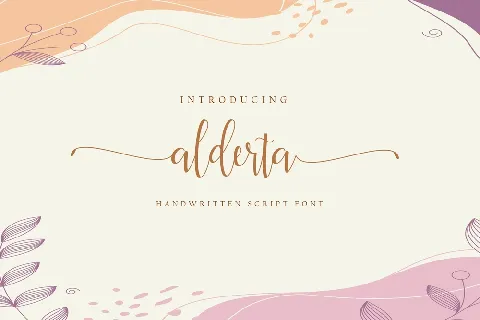 Alderta font