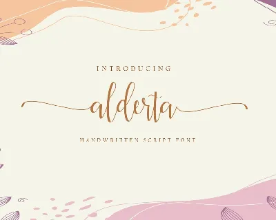 Alderta font