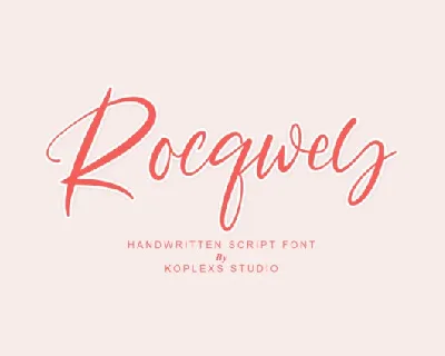 Rocqwey font