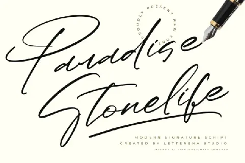 Paradise Stonelife font