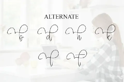 Simple Homework Script font