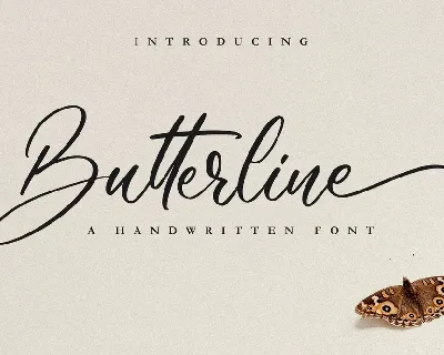 Butterline font