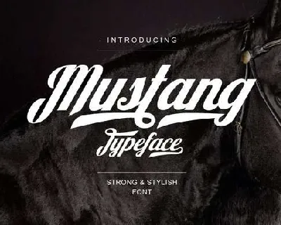 Mustang Script Free font