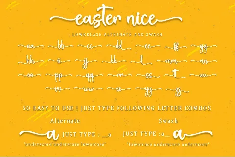 Easter Nice - Personal Use font