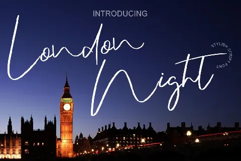 London Night font