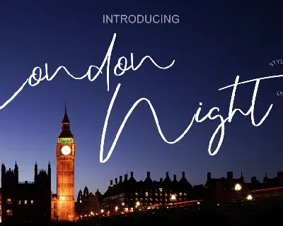 London Night font