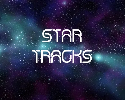 Star Tracks font