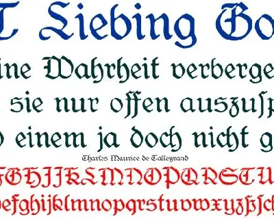 CAT Liebing Gotisch font