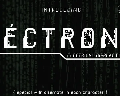 ECTRON font