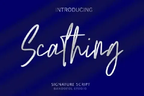 Scathing Handwritten font