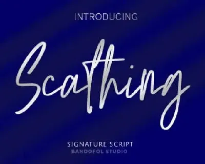 Scathing Handwritten font