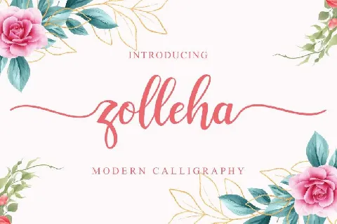 Zolleha Modern Calligraphy font