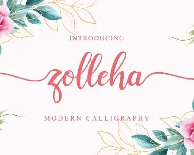 Zolleha Modern Calligraphy font