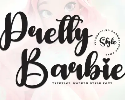 Pretty Barbie Script font