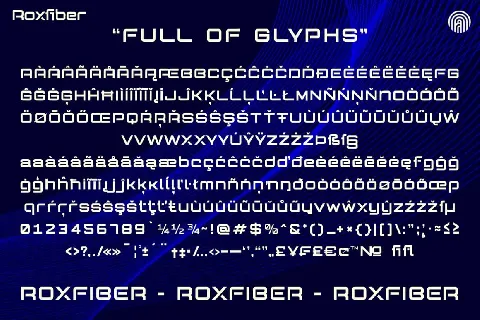 Roxfiber font