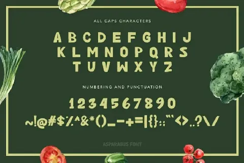 Asparagus Handwritten font