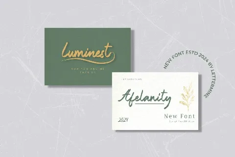 Afelanity Demo font