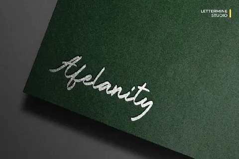 Afelanity Demo font