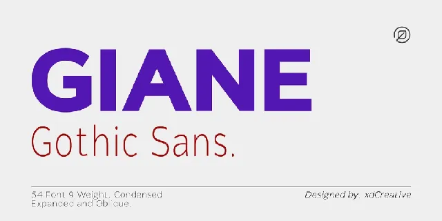 Giane Gothic Sans font