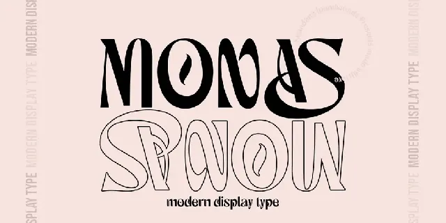 Monas Demo font