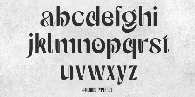 Monas Demo font