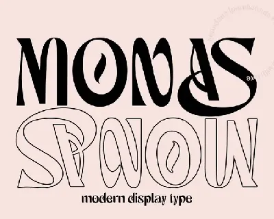 Monas Demo font