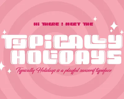 typically holidays demo font
