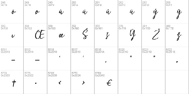 Misert Orida font