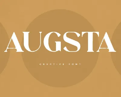 Augusta font