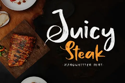 Juicy Steak Brush font