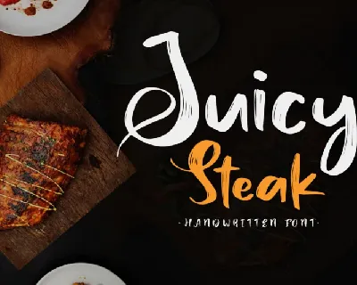 Juicy Steak Brush font