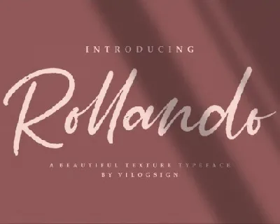 Rollando Script font