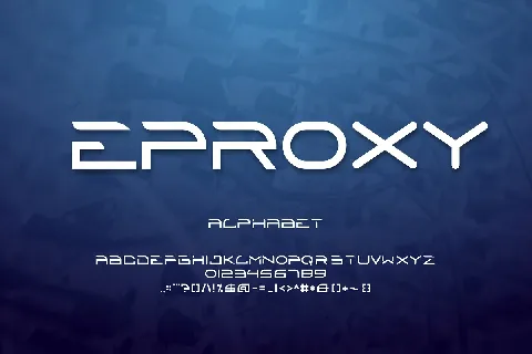 Eproxy font