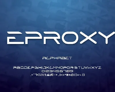 Eproxy font