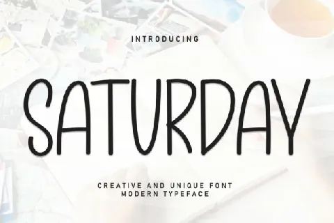 Saturday Display font