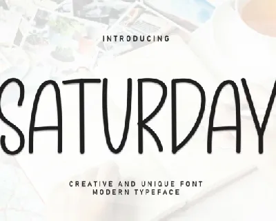 Saturday Display font