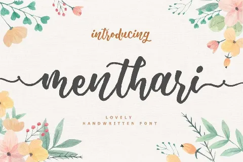 Menthari Lovely Handwritten font