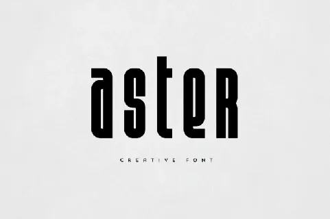 Aster Sans font