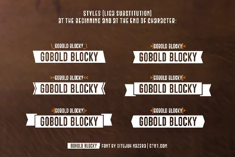 Gobold Blocky font