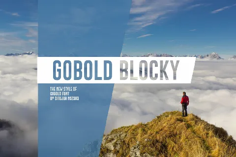 Gobold Blocky font