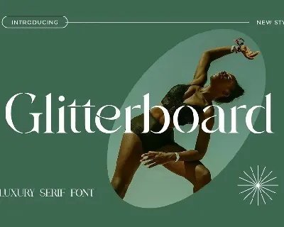 Gliterboard font