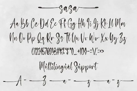 Sasa font