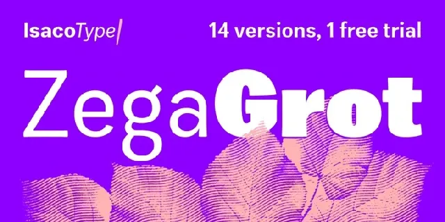 Zega Grotâ„¢ font