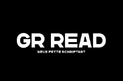 GR Read One Sans Serif font